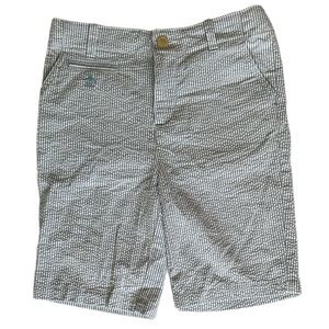 SOLD 🆕 NWT Penguin Kids Seersucker Shorts 100% Cotton in White/Blue Boys Size 7